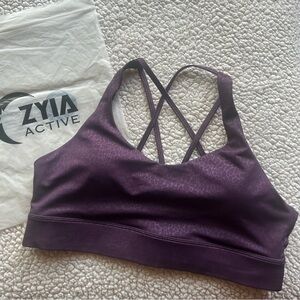 Zyia plum river strappy LnT bra XXXL like-new